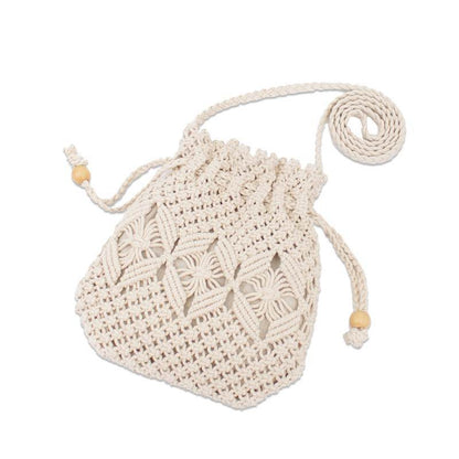 SoSun - Sac de plage en tricot avec pompons