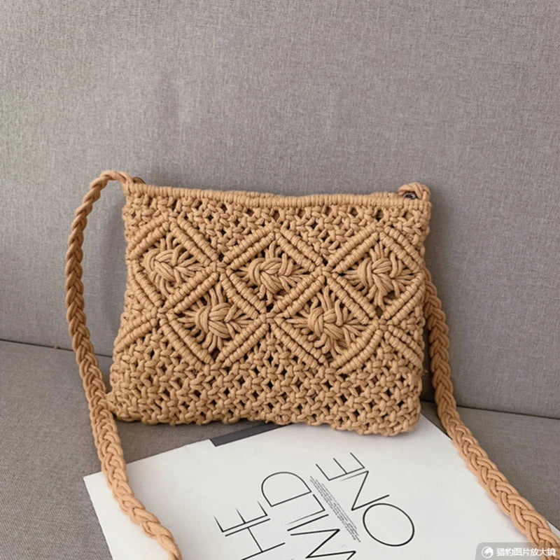 ByMave - Sac en osier fait main au crochet