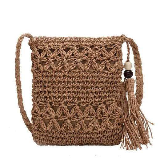 ByMave - Sac creux en osier tricoté au crochet