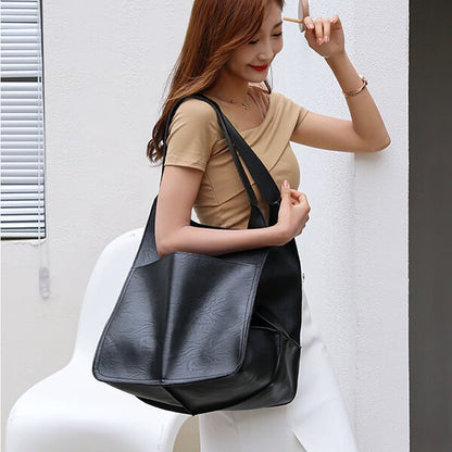 JansenStyle™ Xylia | Nouveau sac à main surdimensionné en cuir végétalien fait à la main.