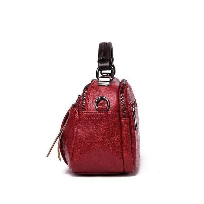 JansenStyle™ Tanja | Sac en cuir souple fait main avec plusieurs compartiments