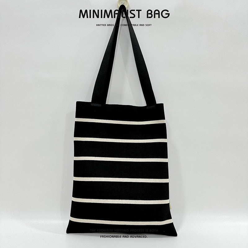 Grand Knit Tote Bag - Stripes