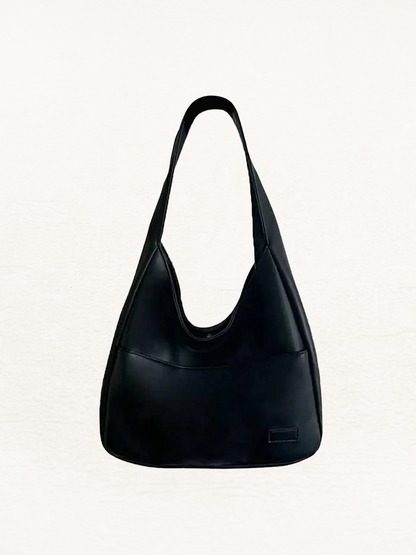 Lisanne Large Ladies Leather Shoulder Bag | Handbag | Shopper Black