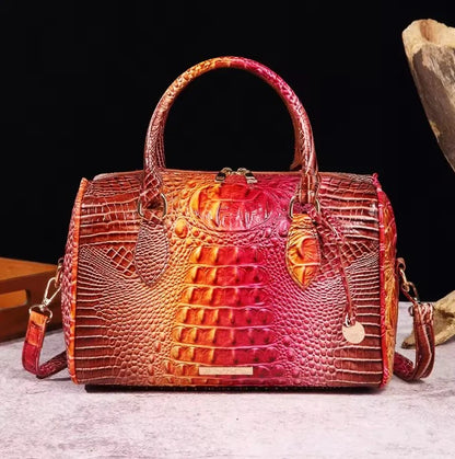 LuxeGleam - Sac à main en croco pour femmes