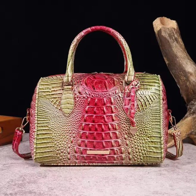 LuxeGleam - Sac à main en croco pour femmes