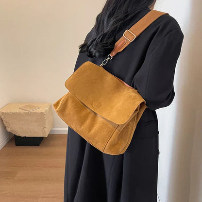 JansenStyle™ Erna | Sac à bandoulière en daim vintage