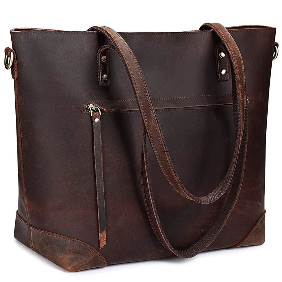 Wrenley - Sac cabas en cuir vintage