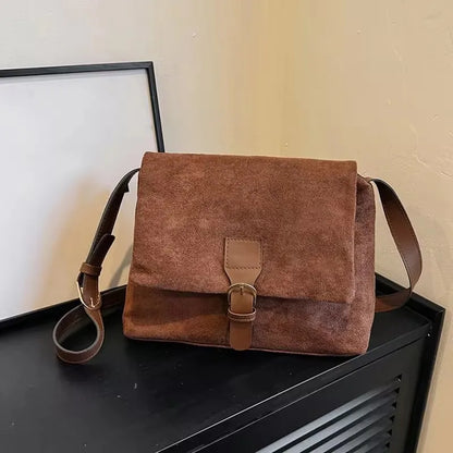 JansenStyle™ Erna | Sac à bandoulière en daim vintage