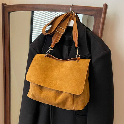 JansenStyle™ Erna | Sac à bandoulière en daim vintage