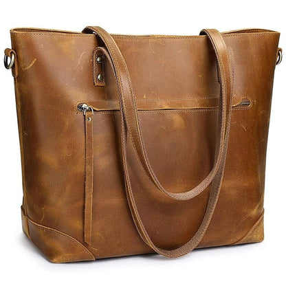 Sac fourre-tout en cuir vintage - Jassi