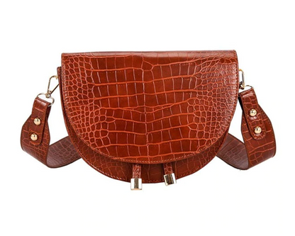 Delilah Crossbody Bag - Sac robuste avec imprimé crocodile