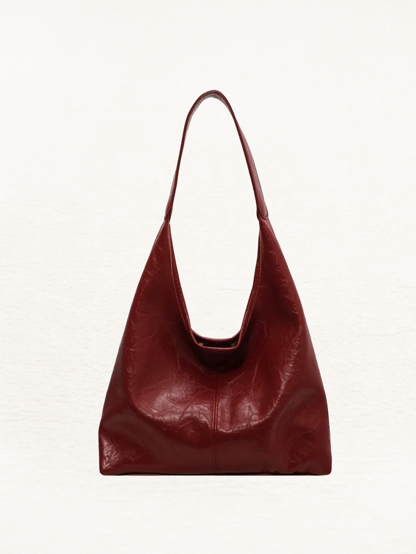 Serena Ladies PU Leather Shoulder Bag | Handbag Bordeaux Red