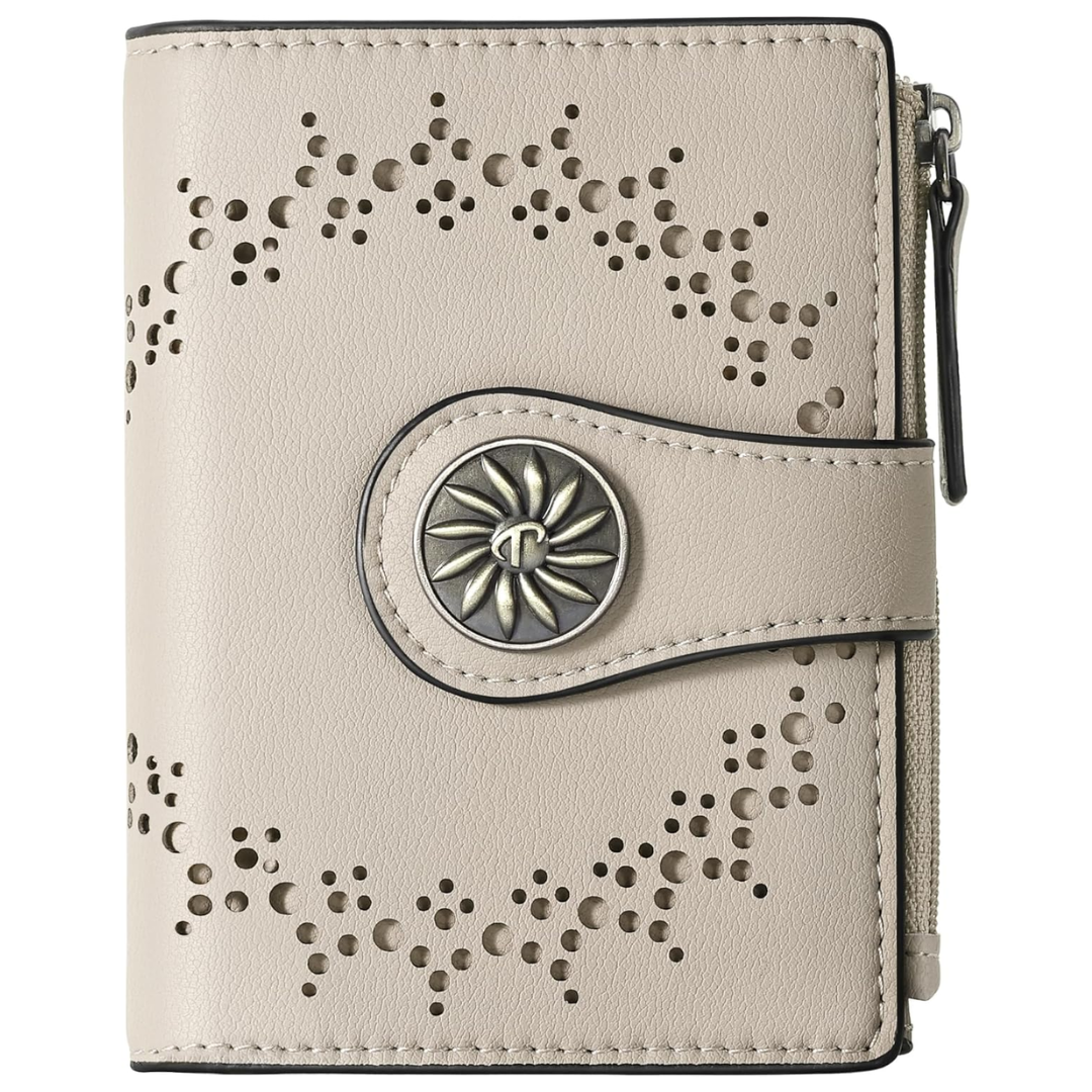 Portefeuille Femme RFID avec pochette zippée - Claire