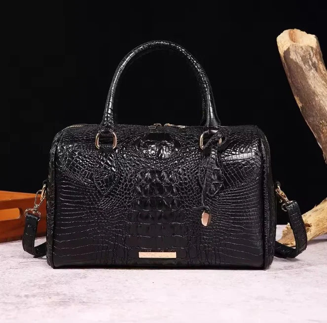 LuxeGleam - Sac à main en croco pour femmes