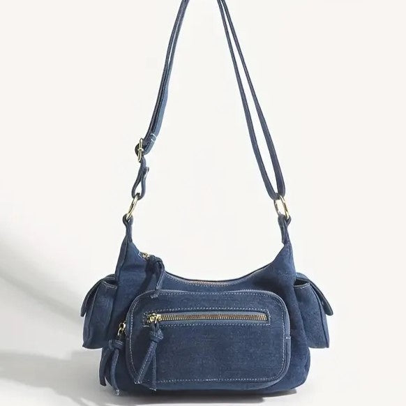 Kenna - Sac bandoulière en denim rétro