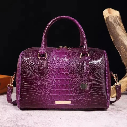 LuxeGleam - Sac à main en croco pour femmes