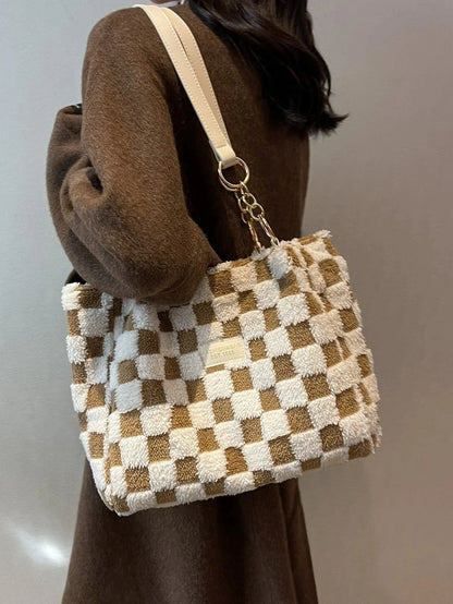 Venus - Sac à bandoulière tendance à carreaux pour dames