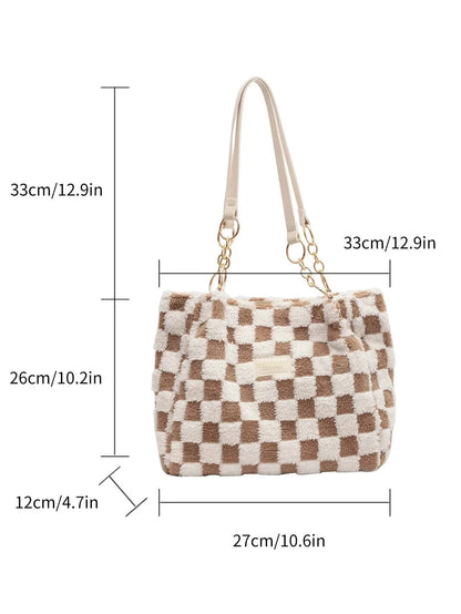 Venus - Sac à bandoulière tendance à carreaux pour dames