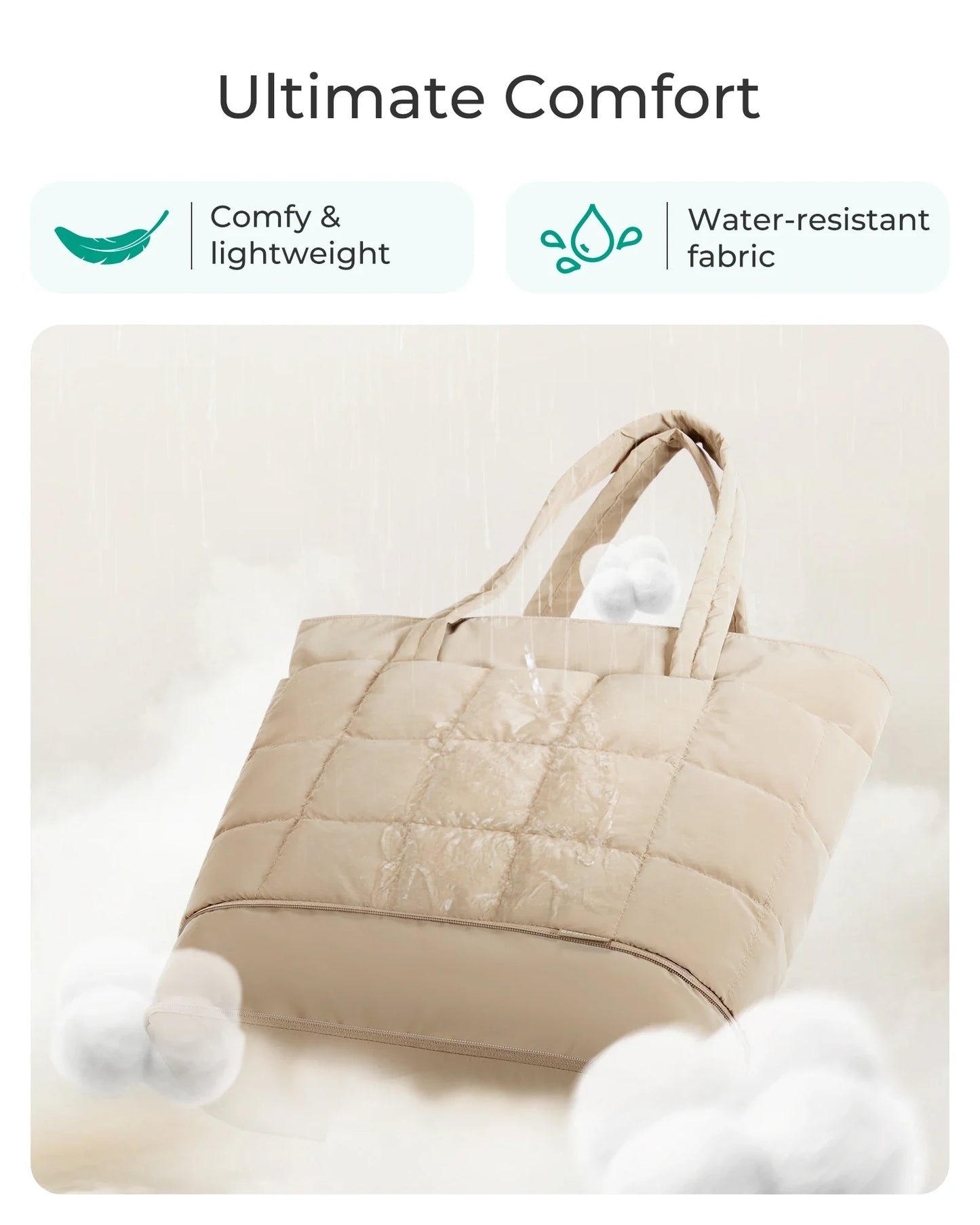 BAGSMART - Fourre-tout extensible pour femmes