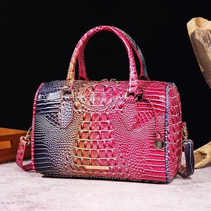 LuxeGleam - Sac à main en croco pour femmes