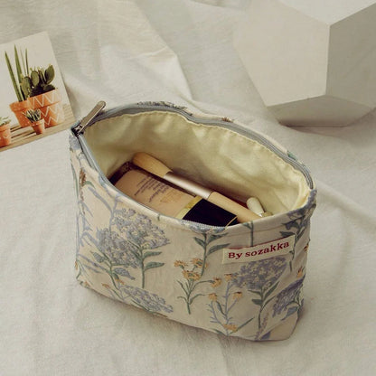 BotanicaBag - Sac de voyage floral pour le maquillage