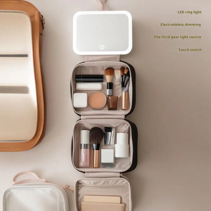 WanderLuxe - Trousse de maquillage lumineuse avec miroir