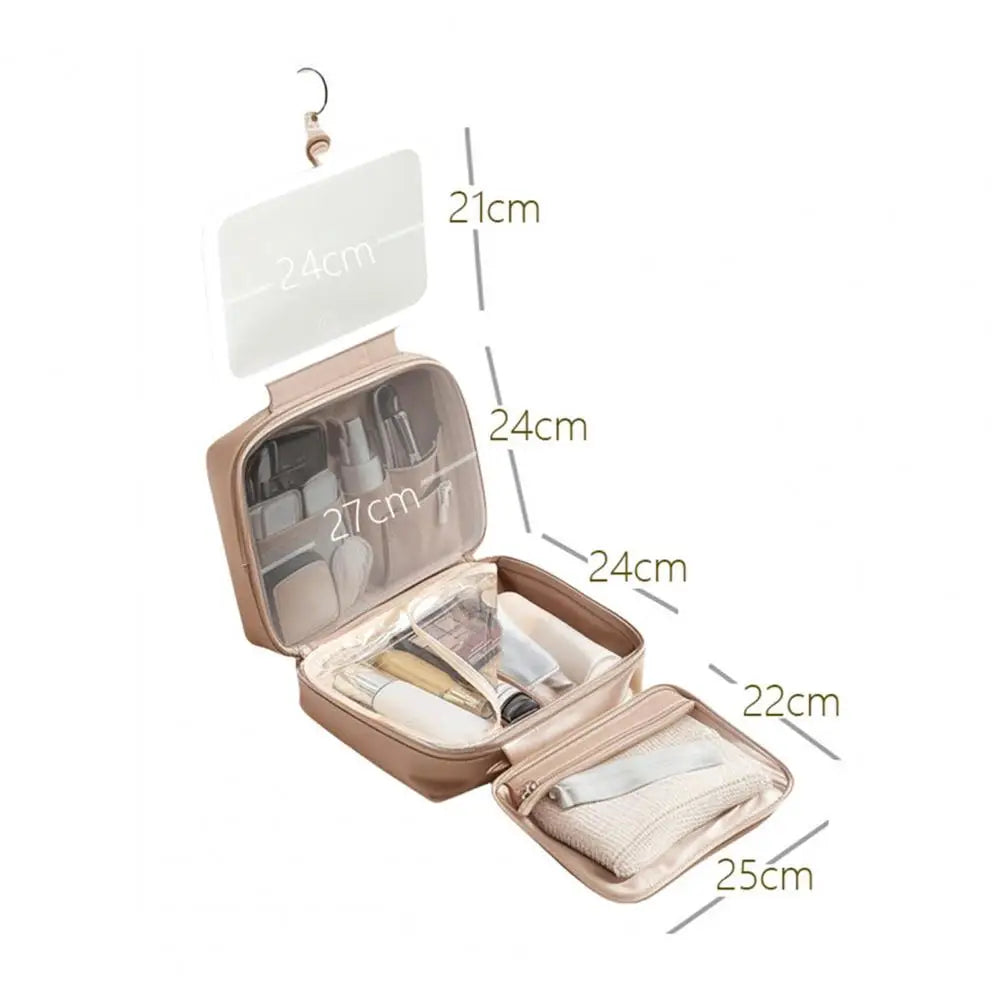 WanderLuxe - Trousse de maquillage lumineuse avec miroir