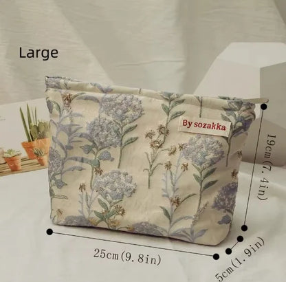 BotanicaBag - Sac de voyage floral pour le maquillage