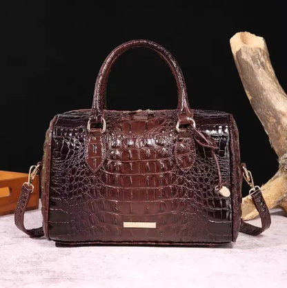 LuxeGleam - Sac à main en croco pour femmes